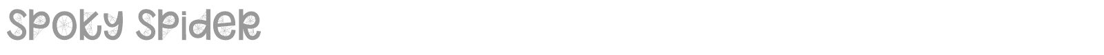 Spoky Spider font preview